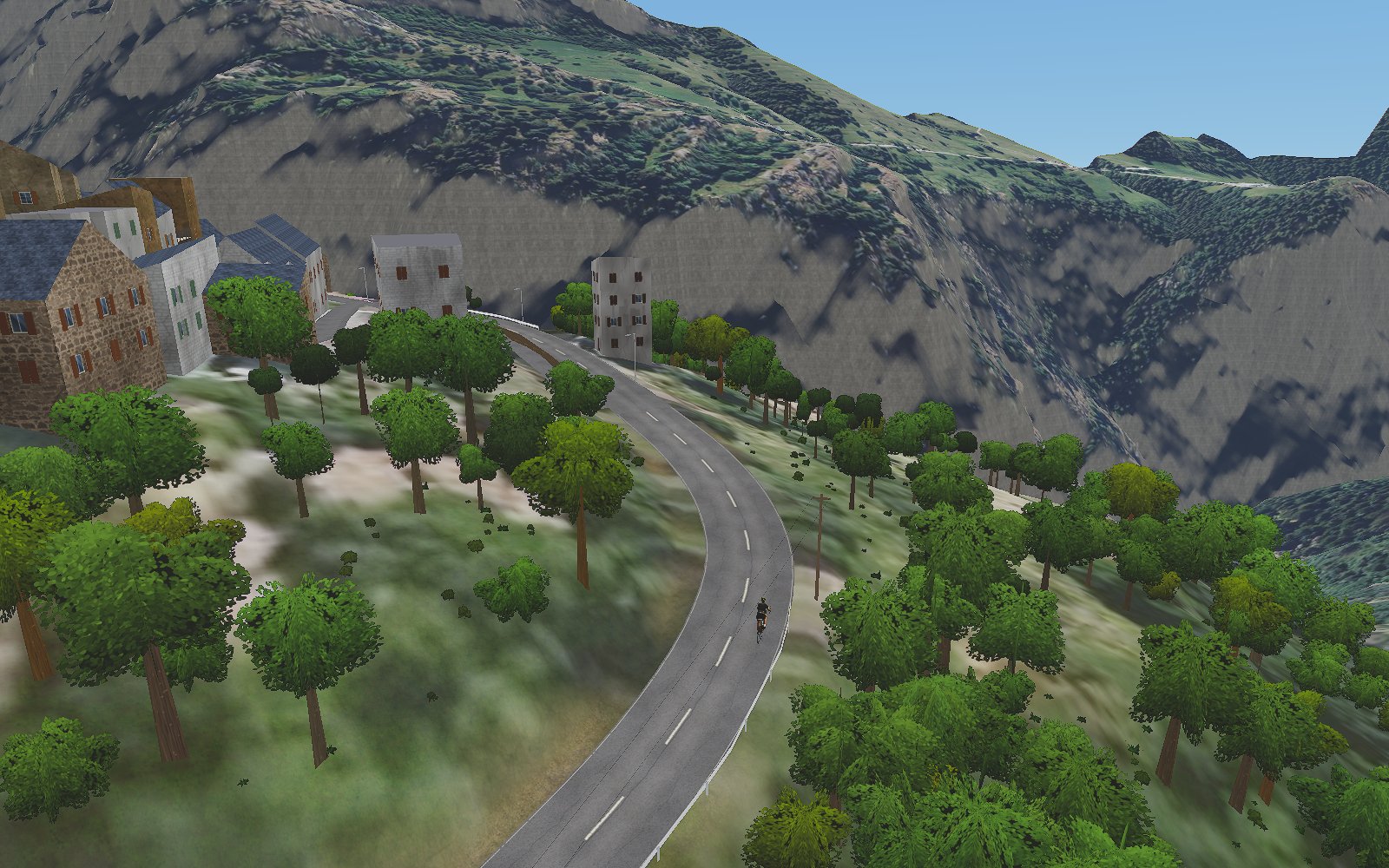 Beecycle 3D rendering of the Alpe d'Huez climb