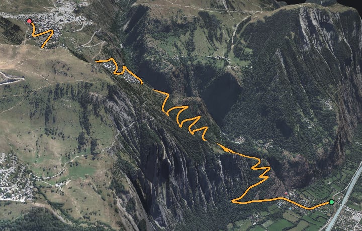 3D relief of Alpe d'Huez